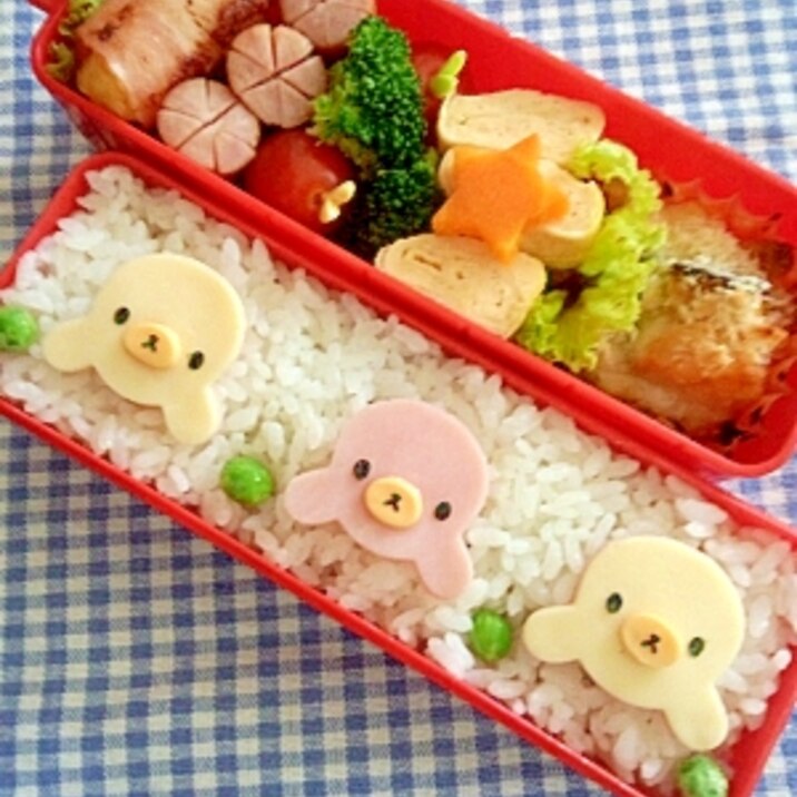 簡単キャラ弁☆あざらしくんのお弁当♪